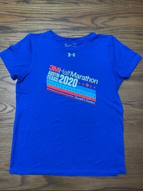 Under Armour Royal Blue 3M Austin Half Marathon 2020 Tee